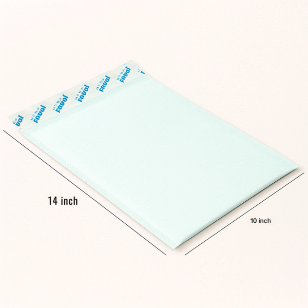 Self-Seal Business Envelope 14x10 inch – Sky Blue, 120 GSM | ABHA PRINT®