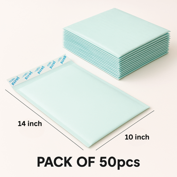 Self-Seal Business Envelope 14x10 inch – Sky Blue, 120 GSM | ABHA PRINT® - Image 2