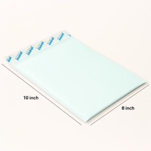 Self-Seal Business Envelope 10x8 inch – Sky Blue, 120 GSM | ABHA PRINT®