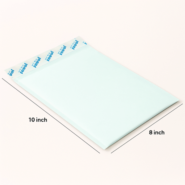 Self-Seal Business Envelope 10x8 inch – Sky Blue, 120 GSM | ABHA PRINT®