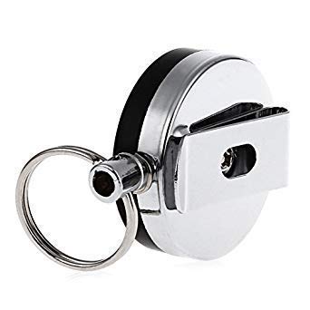 ABHA PRINT® Metal Badge Reel – Heavy Duty Retractable ID Card Holder with Clip & Hook - Image 5