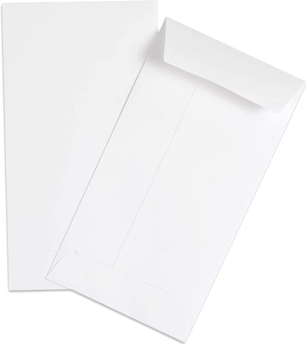 11x5 White Business Envelope 11x5 in – 120 GSM Premium Paper, Pack of 50 | ABHA PRINT®