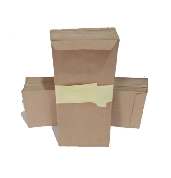 ABHA PRINT® Brown Kraft Paper Envelopes 7x5 Inch – 110 GSM, Pack of 50 | Heavy-Duty Office & Document Covers