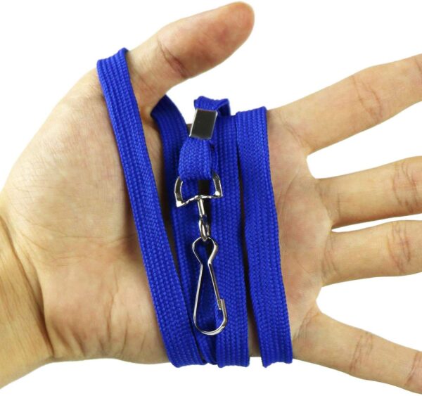 ABHA PRINT 36" Bulk Durable Flat Lanyards for ID Badges – Wholesale 100-Pack Neck Straps with Swivel J-Hook for Office, School & Events - Image 6