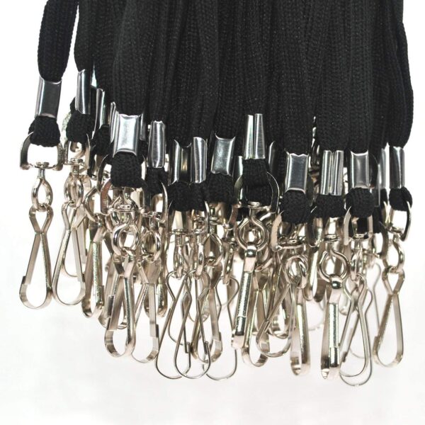 ABHA PRINT 36" Bulk Durable Flat Lanyards for ID Badges – Wholesale 100-Pack Neck Straps with Swivel J-Hook for Office, School & Events - Image 2