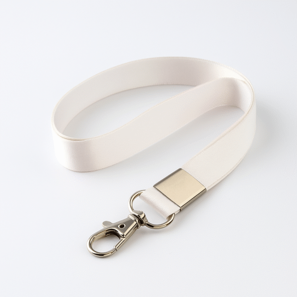 White Lanyards with Badge Clip – Pack of 10 | ABHA PRINT® - Image 2