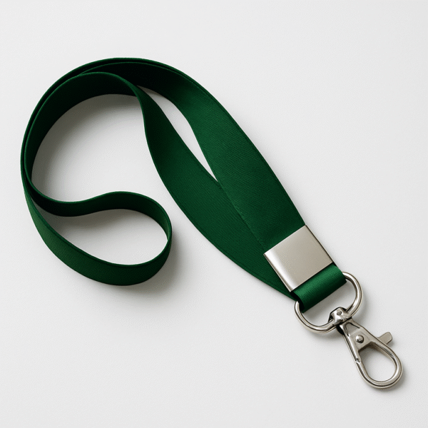 Green Lanyards with Badge Clip – Pack of 10 | ABHA PRINT®