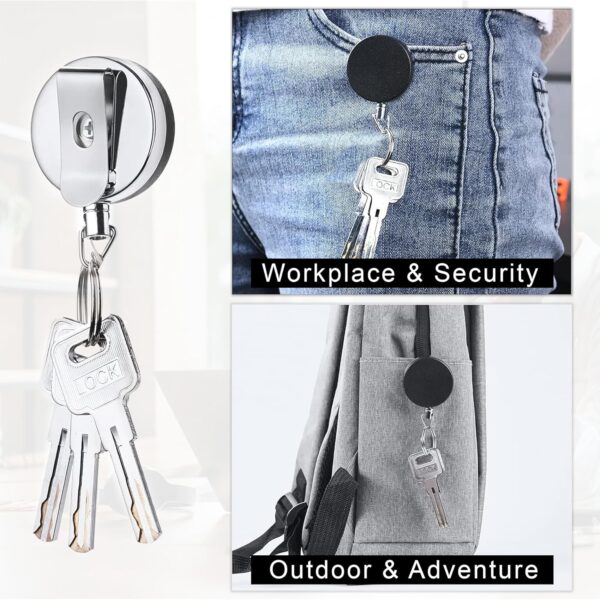 ABHA PRINT Heavy Duty Metal ID Badge Holder - Image 4