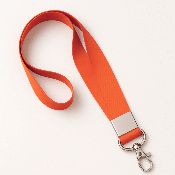 Orange Lanyards with Badge Clip – Pack of 10 | ABHA PRINT®