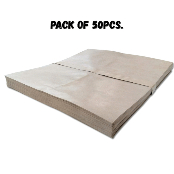 ABHA PRINT® Brown Kraft Paper Envelopes 12x10 Inch – 110 GSM, Pack of 50 | Heavy-Duty Office & Document Covers - Image 3