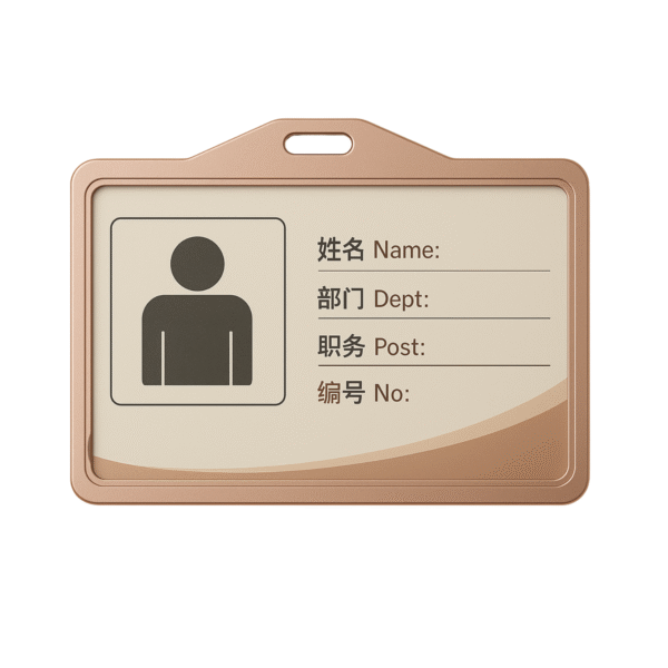 ABHA PRINT® Aluminum Alloy ID Card Holder - (Rose Gold, Pack of 3) - Image 2