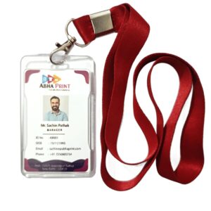 ABHA PRINT® clear hard plastic vertical name tag badge holder with lanyard clip Transparent vertical ID card holder made of durable hard plastic by ABHA PRINT® Waterproof and break-proof vertical name tag badge holder for office, school, and events Sturdy 24mm lanyard clip attached to vertical ID badge holder by ABHA PRINT® Professional clear plastic vertical badge holder compatible with standard ID cards Durable vertical name tag holder with clear visibility for conference and business use ABHA PRINT® vertical style badge holder protecting ID cards from scratches and dust Clear Hard Plastic Vertical Name Tag Holder
