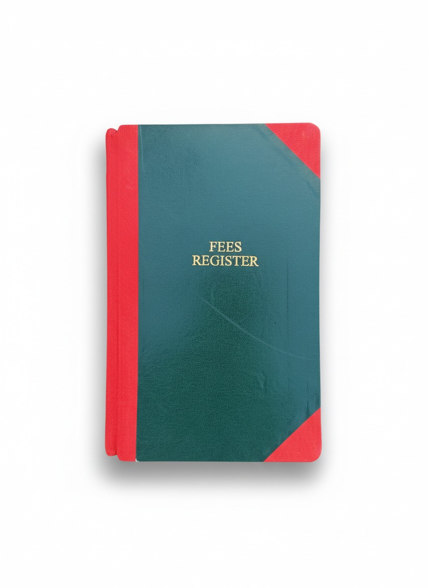 ABHA PRINT® Fees Record Register – 100 Pages Hardbound (34×21 cm, 120 GSM)
