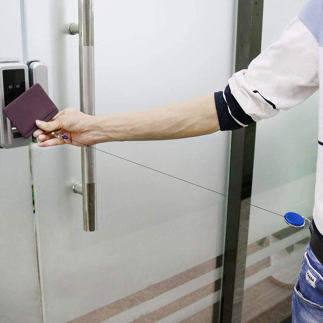 ABHA PRINT® Retractable ID Badge Holder – Hard Transparent Horizontal Card Holder with Yo-Yo Clip - Image 8