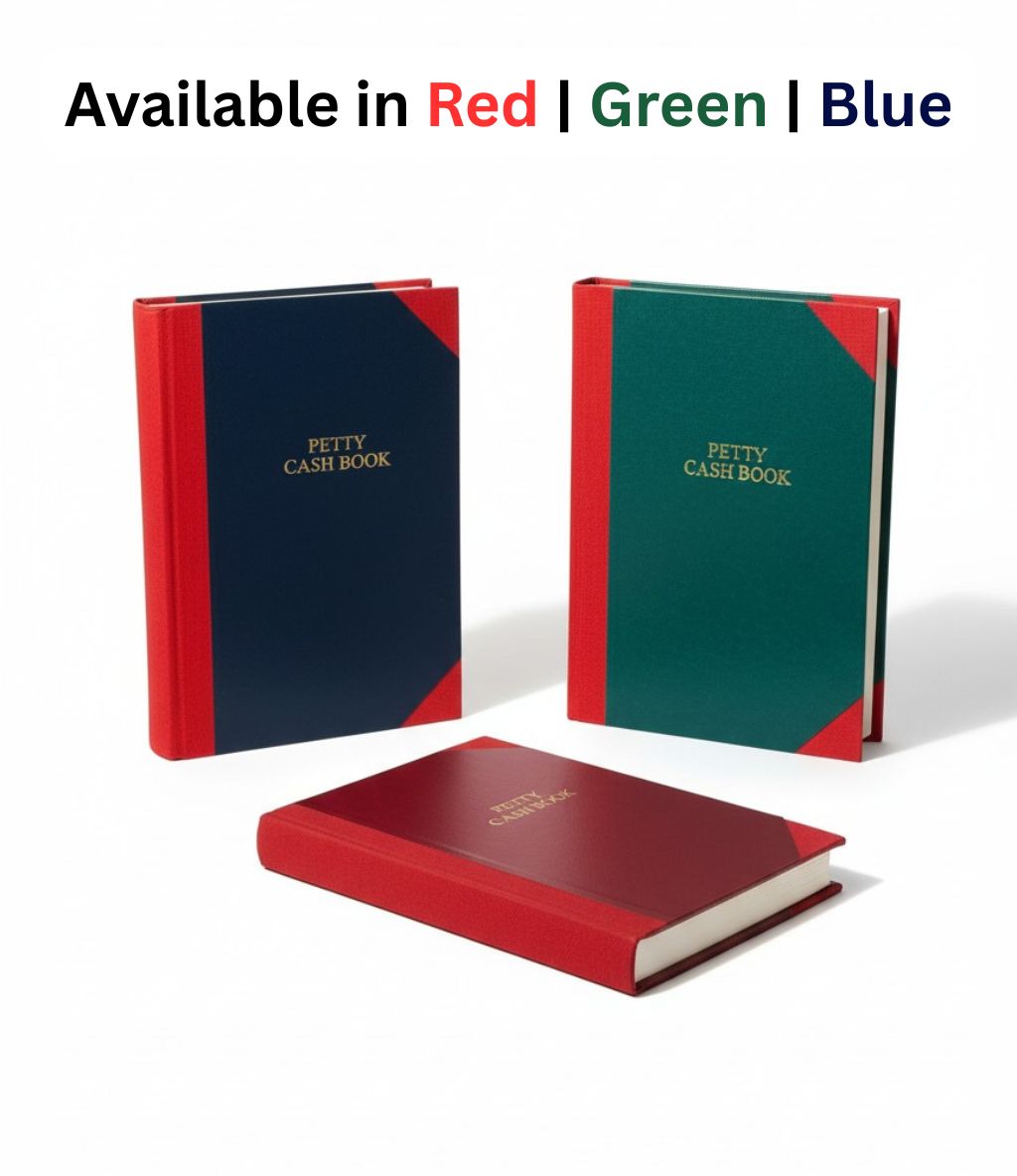 ABHA PRINT® Petty Cash Register – 120 Pages Hardbound (32×20 cm) Durable Petty Cash Register with 70 GSM Ledger Paper by ABHA PRINT® ABHA PRINT® Hardbound Petty Cash Register for Office & Business Use