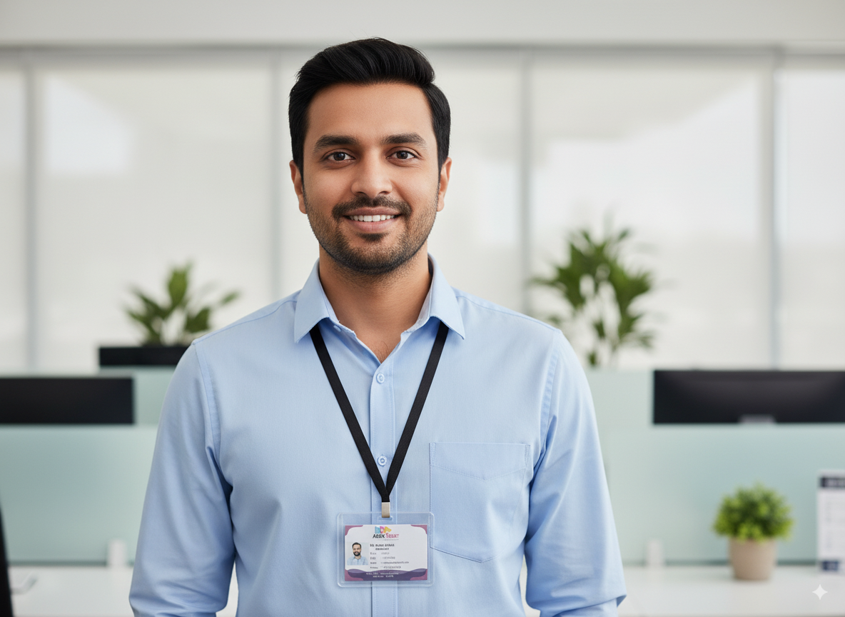 ABHA PRINT® Hard Plastic ID Card Holder – Transparent Horizontal Badge Cover - Image 5