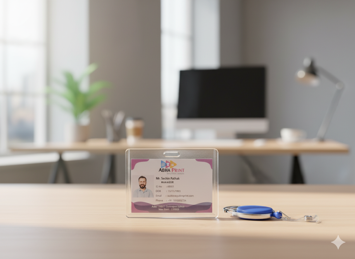 ABHA PRINT® Retractable ID Badge Holder – Hard Transparent Horizontal Card Holder with Yo-Yo Clip - Image 7