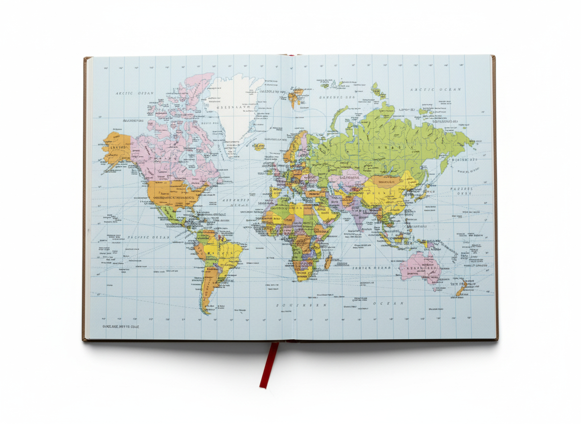 ABHA PRINT® 2026 Executive Diary – Premium 7×9 inch Hardbound Month & Day Planner with Tabs and Maps - Image 3