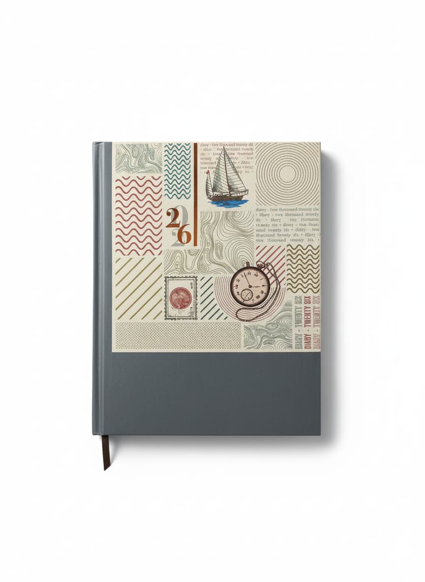 ABHA PRINT® 2026 Executive Diary – 7×9 inch Hardbound Planner with Tabs