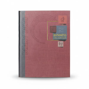 ABHA PRINT® 2026 Business Organiser Diary – 7×9 inch Hardbound Daily Planner with Travel Log, ISD Directory & Ribbon Bookmark