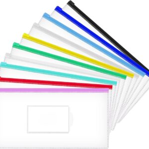 BHA PRINT® A6 Poly Zip Envelope 10 Pack Multicolor PVC Zipper Pouches