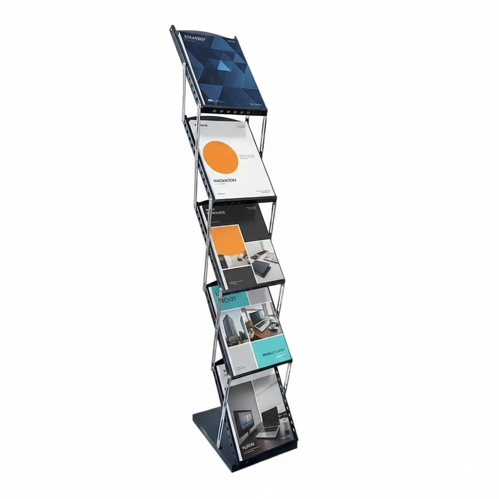 metal catalogue stand